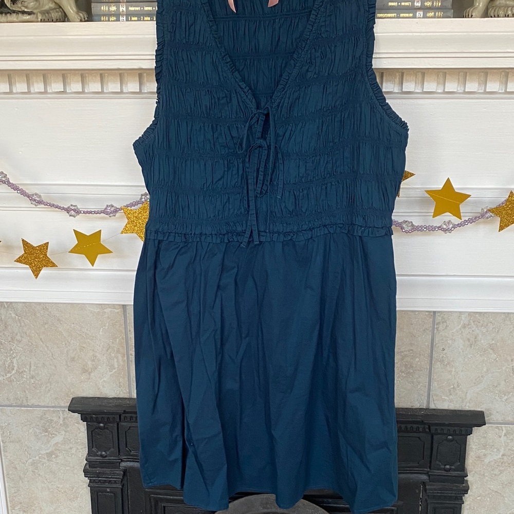 Old Navy Teal Sleeveless Mini Dress